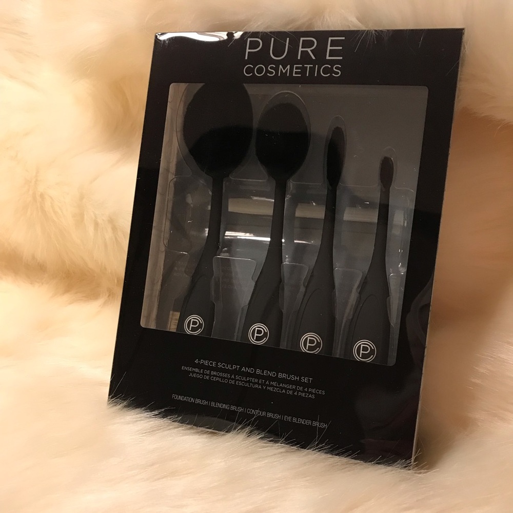 Pure Cosmetics 4-Piece Sculpt and Blend Brush Set